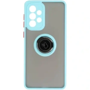 Hurtownia GSM - Bizon Case Hybrid Ring Samsung Galaxy A33 5G rauchig mit einem hellblauen Rahmen - BIZ7415 - {ean13} - Hurt