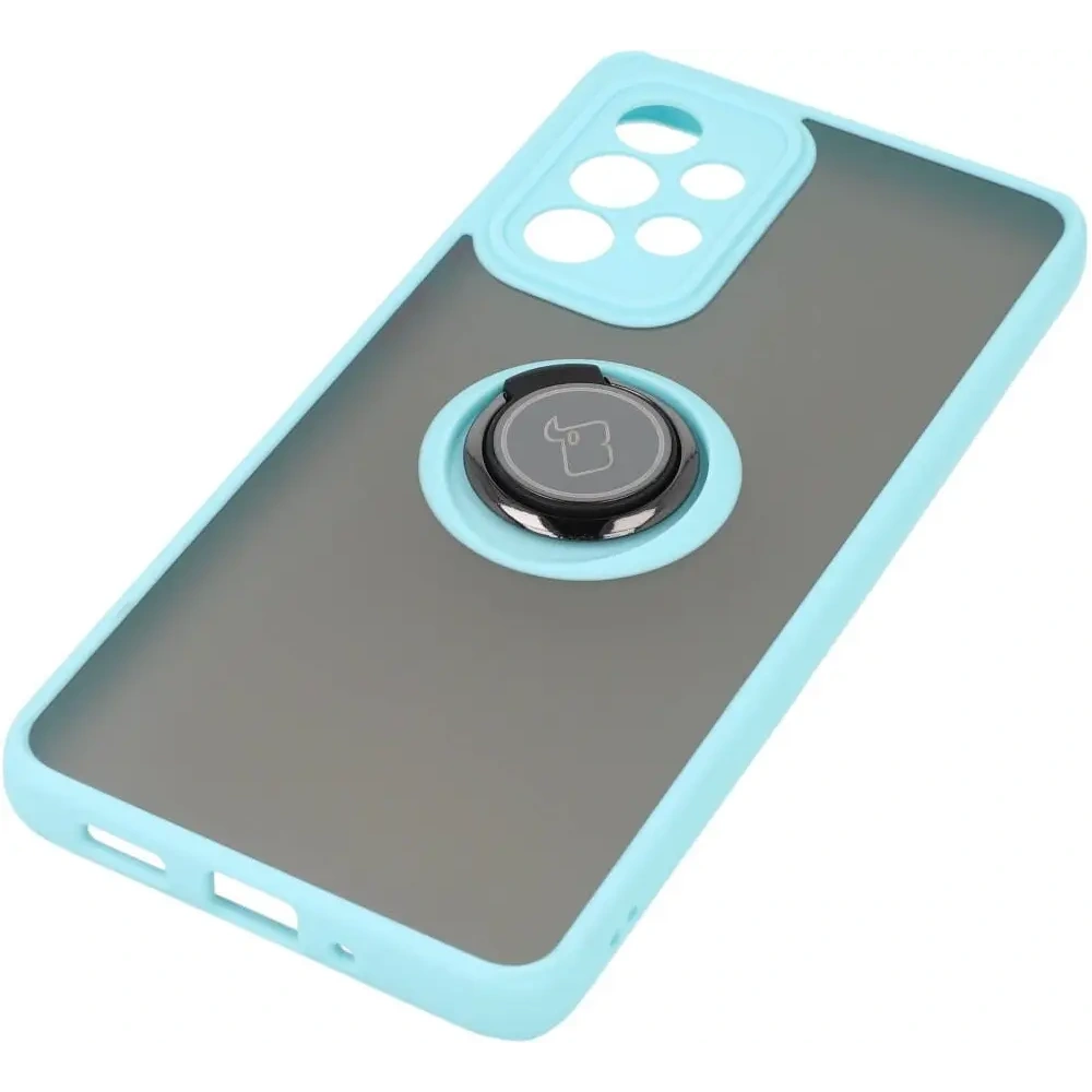 Hurtownia GSM - Bizon Case Hybrid Ring Samsung Galaxy A33 5G rauchig mit einem hellblauen Rahmen - BIZ7415 - {ean13} - Hurt