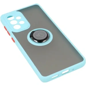 Bizon Case Hybrid Ring Samsung Galaxy A33 5G smoky with a light blue frame