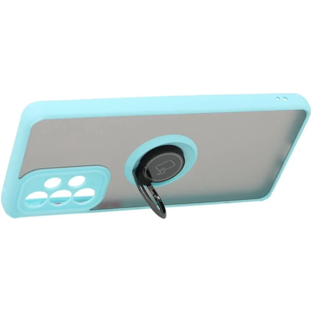Wholesale Bizon Case Hybrid Ring Samsung Galaxy A33 5G smoky with a light blue frame - BIZ7415 - {ean13} - Hurt