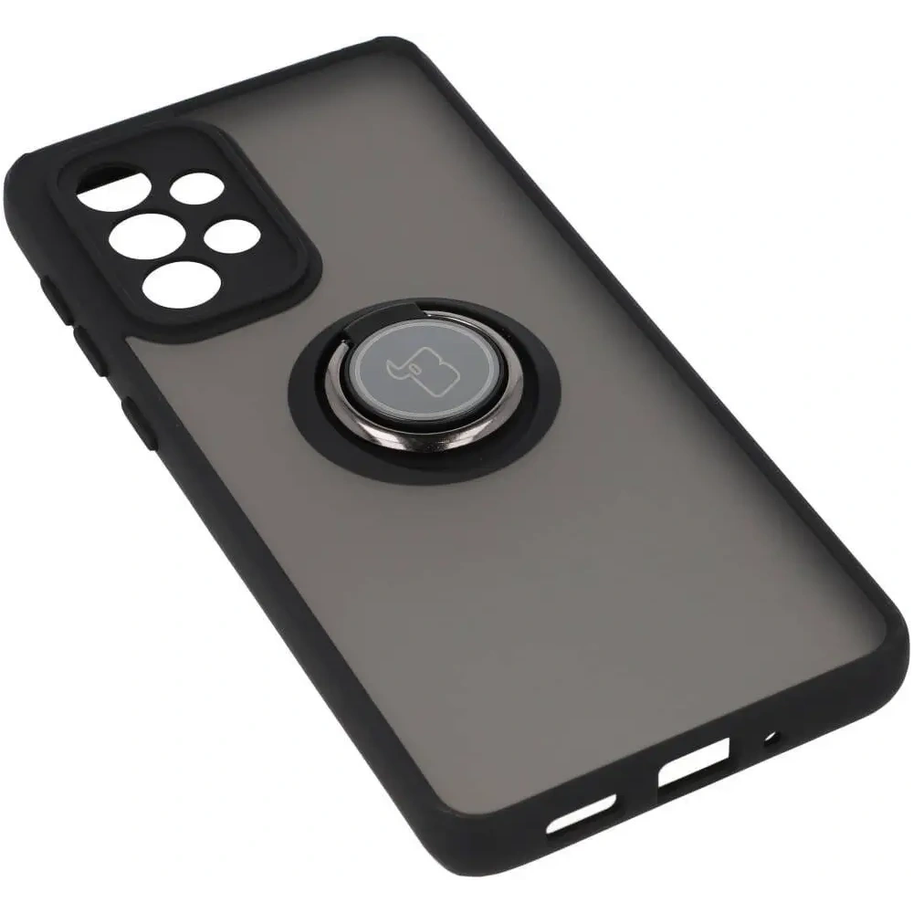 Hurtownia GSM - Etui z uchwytem na palec Bizon Case Hybrid Ring do Samsung Galaxy A33 5G przydymione z czarną ramką - BIZ7417 - {ean13} - Hurt