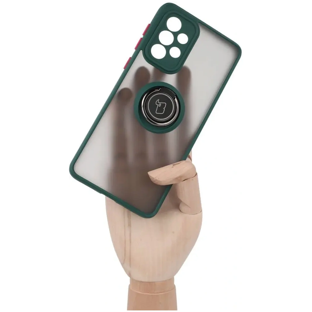 Hurtownia GSM - Bizon Case Hybrid Ring Samsung Galaxy A33 5G rauchig mit einem dunkelgrünen Rahmen - BIZ7418 - {ean13} - Hurt