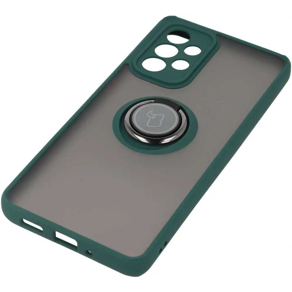 Hurtownia GSM - Bizon Case Hybrid Ring Samsung Galaxy A33 5G rauchig mit einem dunkelgrünen Rahmen - BIZ7418 - {ean13} - Hurt