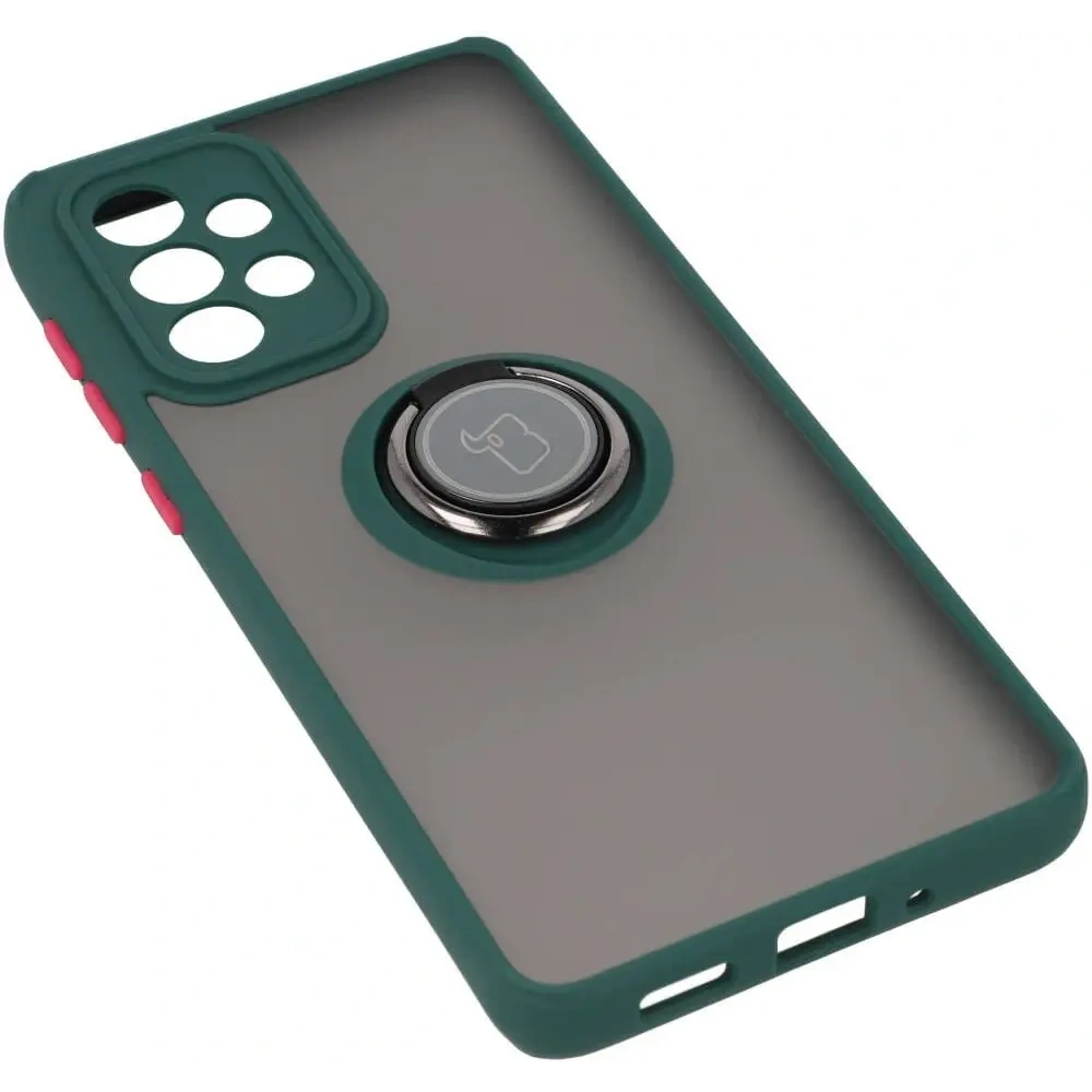 Hurtownia GSM - Bizon Case Hybrid Ring Samsung Galaxy A33 5G rauchig mit einem dunkelgrünen Rahmen - BIZ7418 - {ean13} - Hurt