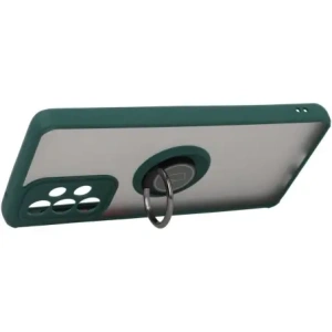 Bizon Case Hybrid Ring Samsung Galaxy A33 5G smoky with a dark green frame