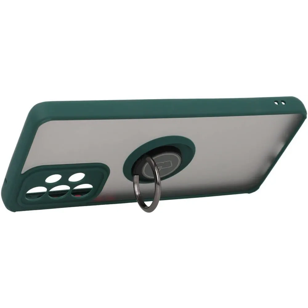 Hurtownia GSM - Bizon Case Hybrid Ring Samsung Galaxy A33 5G rauchig mit einem dunkelgrünen Rahmen - BIZ7418 - {ean13} - Hurt