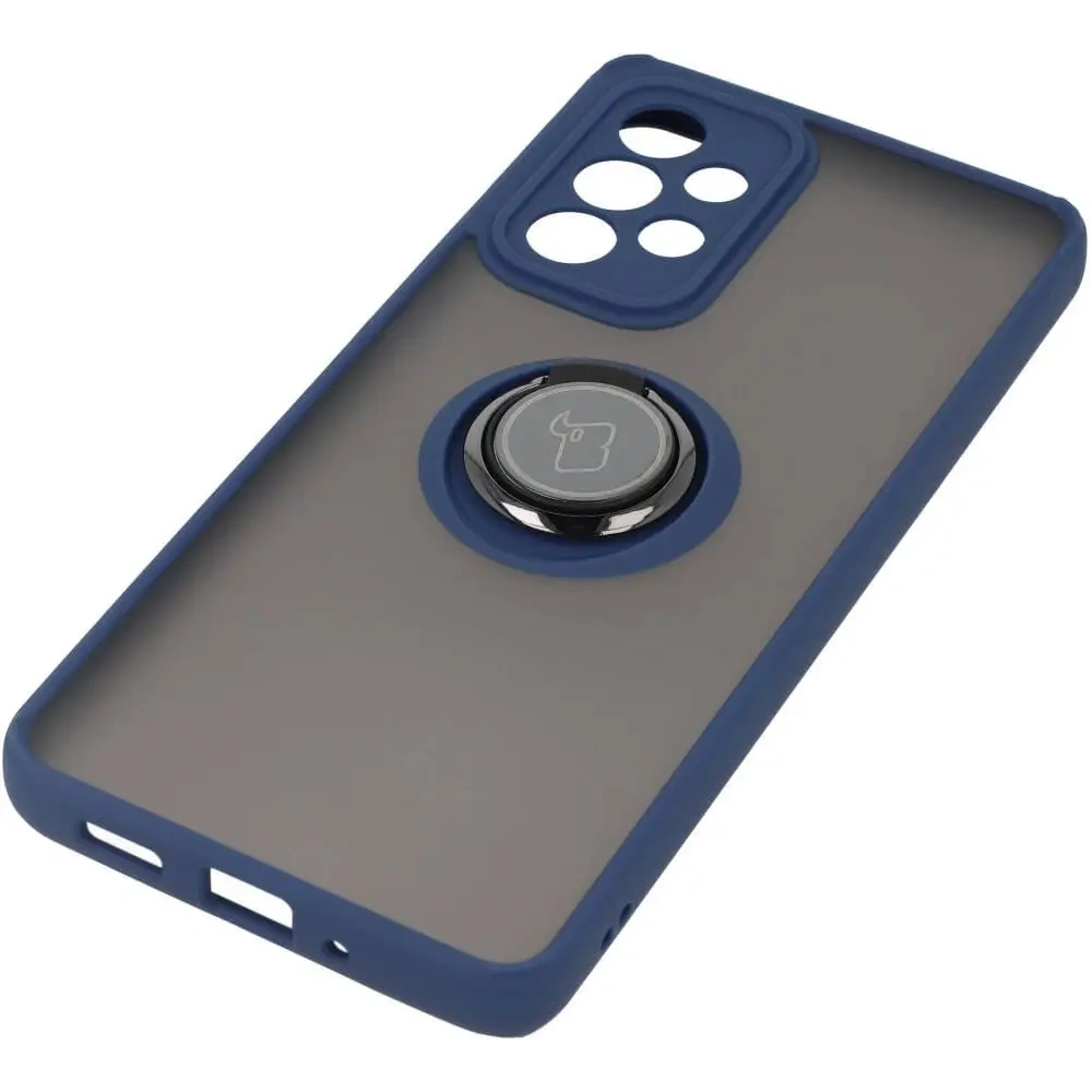 Hurtownia GSM - Bizon Case Hybrid Ring Samsung Galaxy A33 5G rauchig mit einem navyblauen Rahmen - BIZ7419 - {ean13} - Hurt