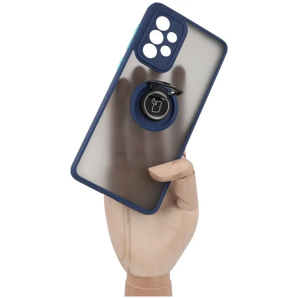 Hurtownia GSM - Bizon Case Hybrid Ring Samsung Galaxy A33 5G rauchig mit einem navyblauen Rahmen - BIZ7419 - {ean13} - Hurt