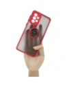 Bizon Case Hybrid Ring Samsung Galaxy A33 5G smoky with a red frame