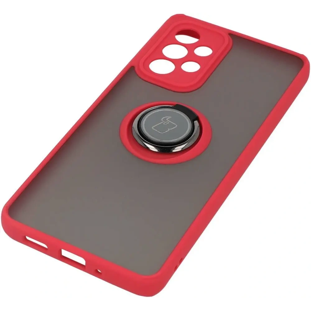 Hurtownia GSM - Bizon Case Hybrid Ring Samsung Galaxy A33 5G rauchig mit einem roten Rahmen - BIZ7420 - {ean13} - Hurt