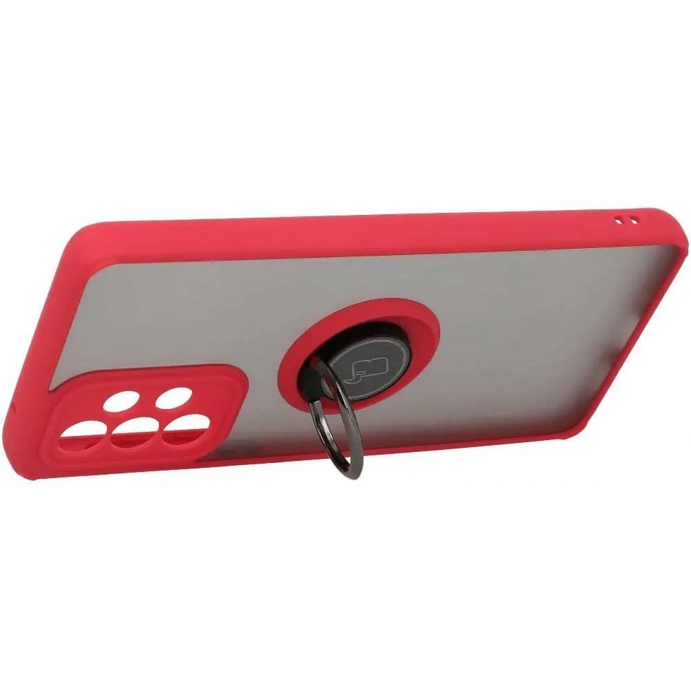 Hurtownia GSM - Bizon Case Hybrid Ring Samsung Galaxy A33 5G füstös piros kerettel - BIZ7420 - {ean13} - Hurt