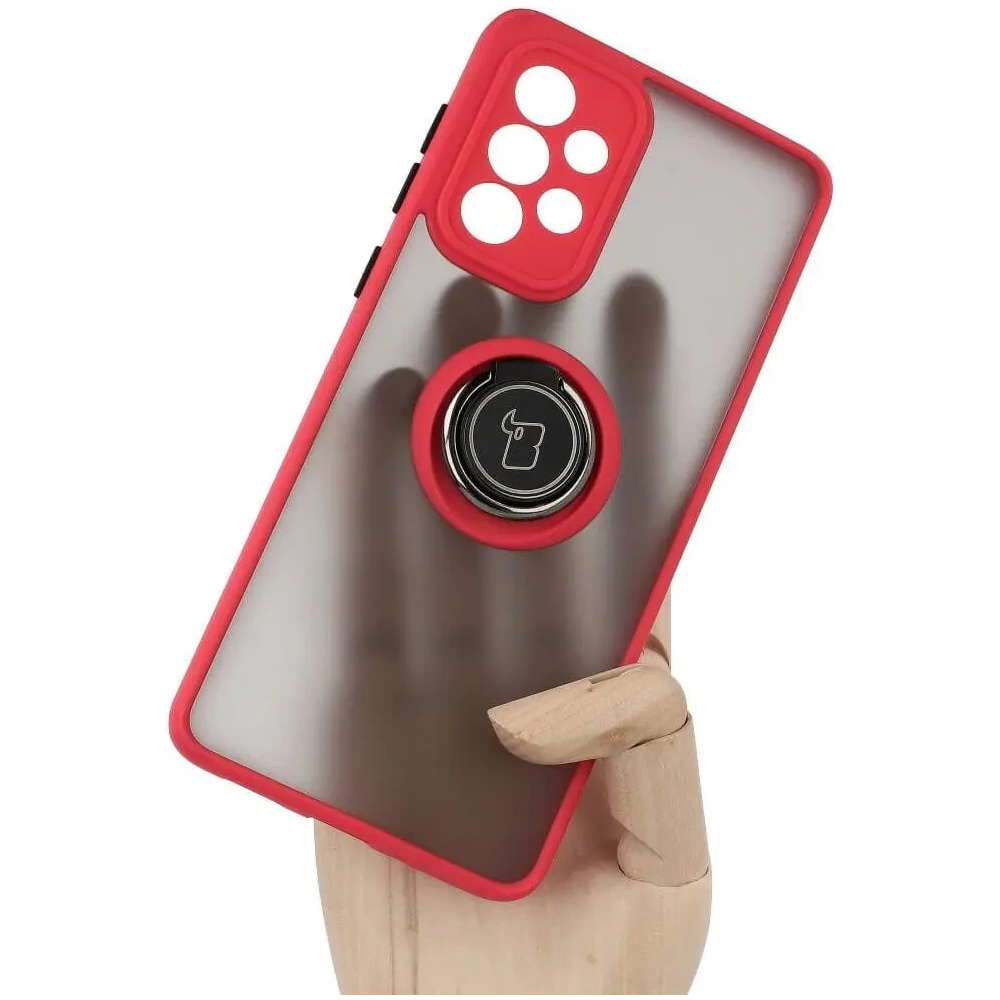 Hurtownia GSM - Bizon Case Hybrid Ring Samsung Galaxy A33 5G rauchig mit einem roten Rahmen - BIZ7420 - {ean13} - Hurt