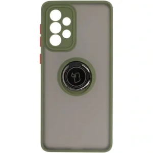 Hurtownia GSM - Bizon Case Hybrid Ring Samsung Galaxy A33 5G rauchig mit einem grünen Rahmen - BIZ7423 - {ean13} - Hurt