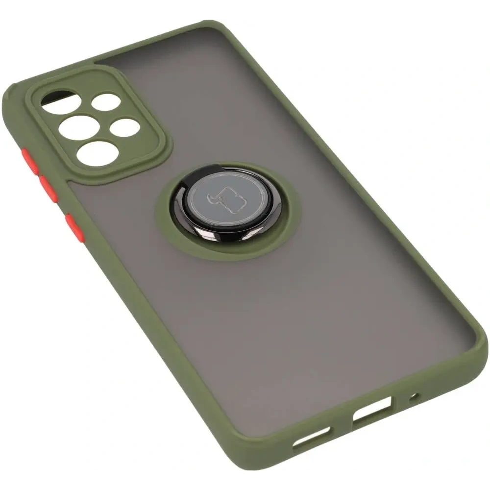 Hurtownia GSM - Bizon Case Hybrid Ring Samsung Galaxy A33 5G rauchig mit einem grünen Rahmen - BIZ7423 - {ean13} - Hurt