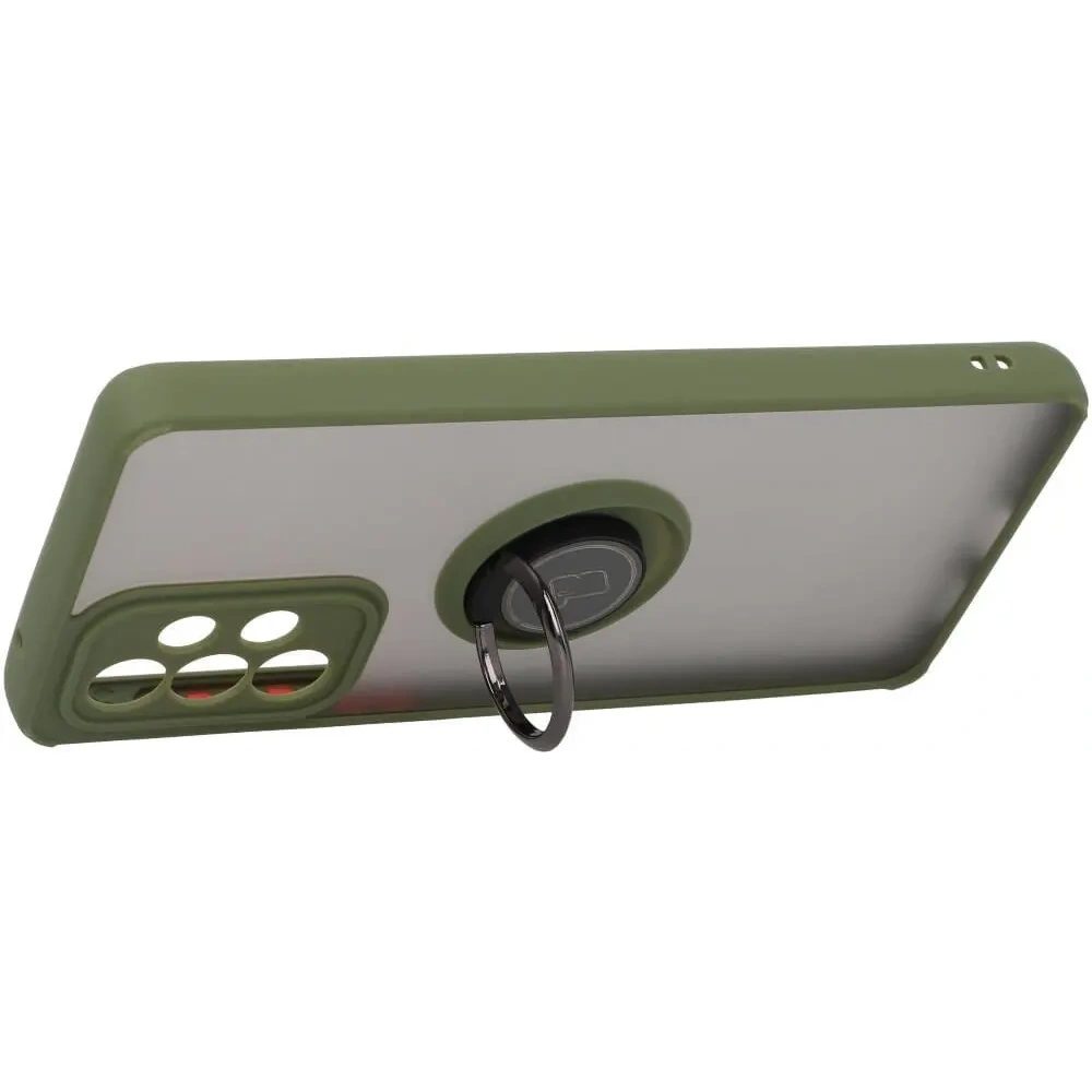 Hurtownia GSM - Bizon Case Hybrid Ring Samsung Galaxy A33 5G fumuriu cu un cadru verde - BIZ7423 - {ean13} - Hurt