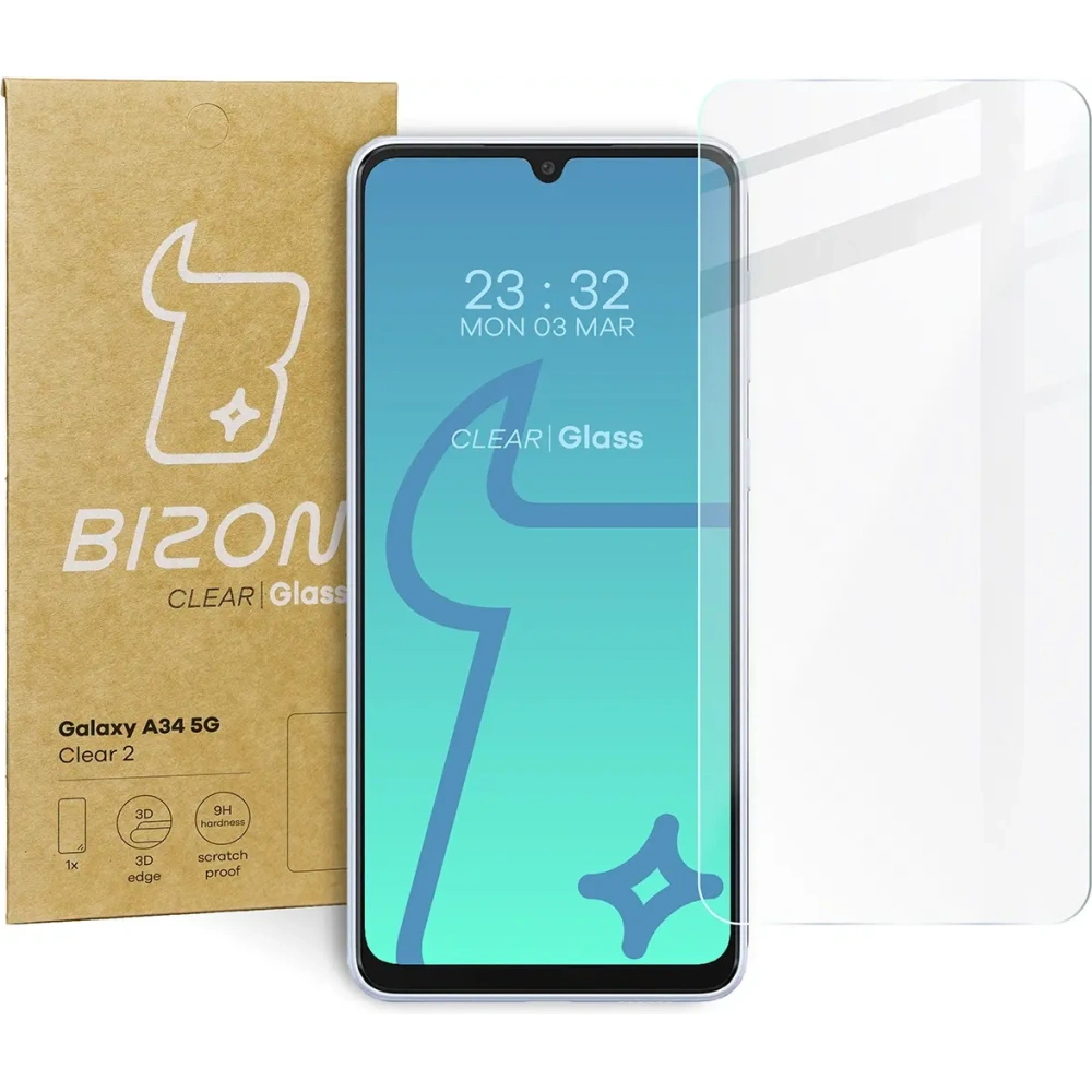 Hurtownia GSM - Bizon Glass Clear 2 Samsung Galaxy A34 5G - BIZ1032 - {ean13} - Hurt