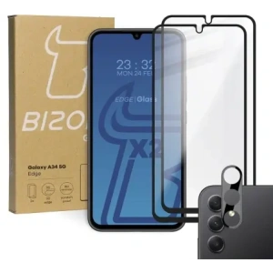 Hurtownia GSM - BIZON Edge 2 2x képernyő üveg + kamera üveg Samsung Galaxy A34 5G - BIZ1033 - {ean13} - Hurt