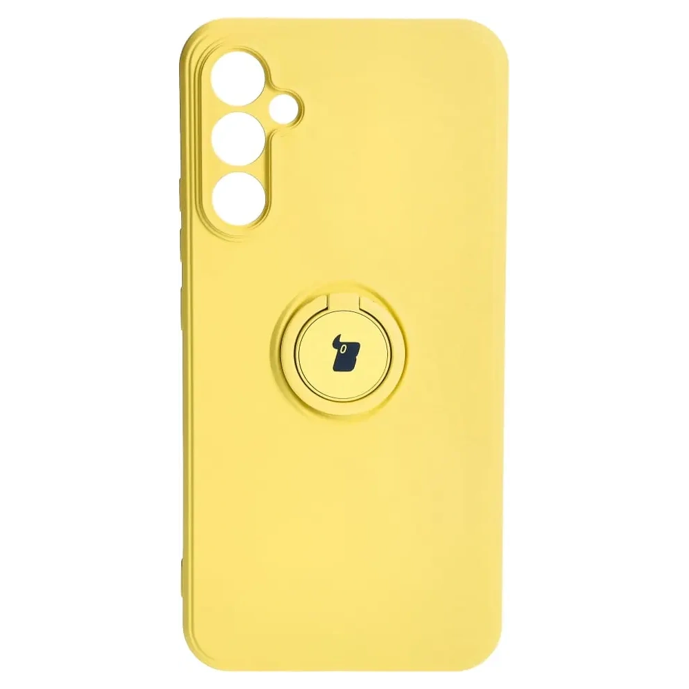 Hurtownia GSM - Etui Bizon Case Silicone Ring Sq do Samsung Galaxy A34 5G żółte - BIZ7424 - {ean13} - Hurt