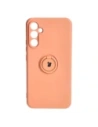 Etui Bizon Case Silicone Ring Sq do Samsung Galaxy A34 5G pomarańczowe