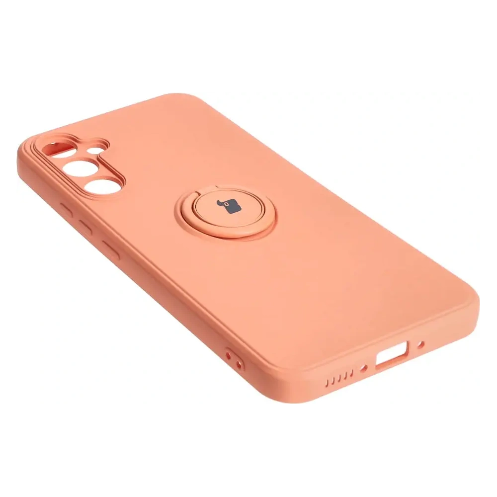 Hurtownia GSM - Etui Bizon Case Silicone Ring Sq do Samsung Galaxy A34 5G pomarańczowe - BIZ7425 - {ean13} - Hurt