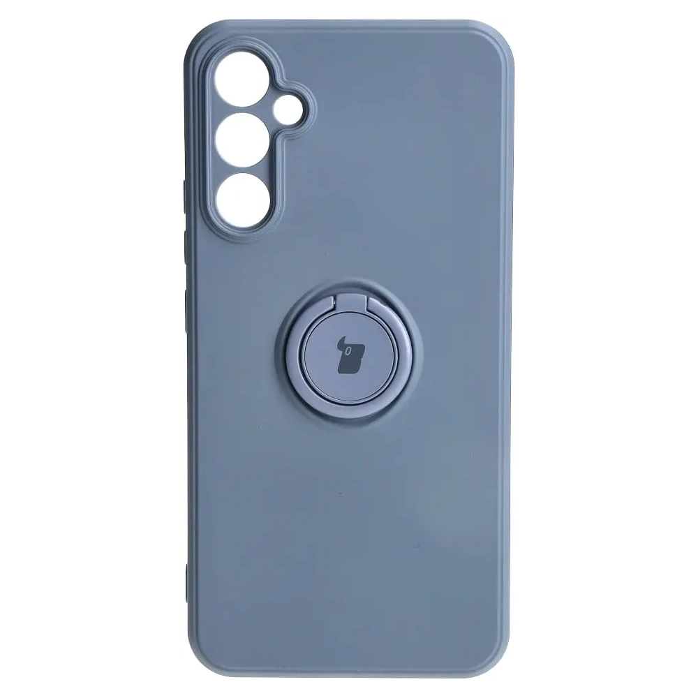 Hurtownia GSM - Etui Bizon Case Silicone Ring Sq do Samsung Galaxy A34 5G szare - BIZ7426 - {ean13} - Hurt