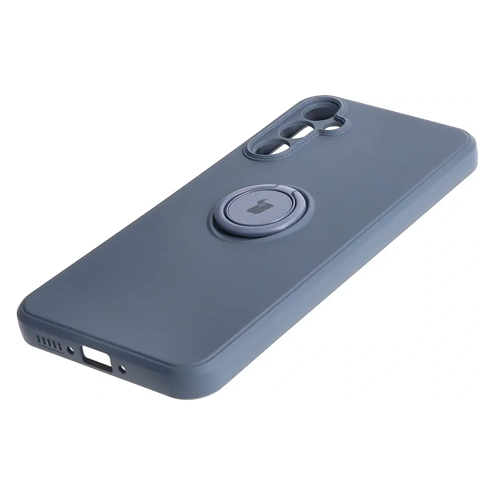 Hurtownia GSM - Etui Bizon Case Silicone Ring Sq do Samsung Galaxy A34 5G szare - BIZ7426 - {ean13} - Hurt