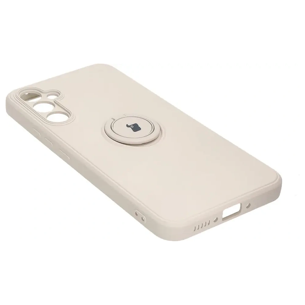 Hurtownia GSM - Bizon Case Silicone Ring Sq pentru Samsung Galaxy A34 5G bej - BIZ7428 - {ean13} - Hurt