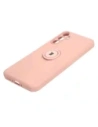Hurtownia GSM - Etui Bizon Case Silicone Ring Sq do Samsung Galaxy A34 5G jasnoróżowe - BIZ1045 - {ean13} - Hurt