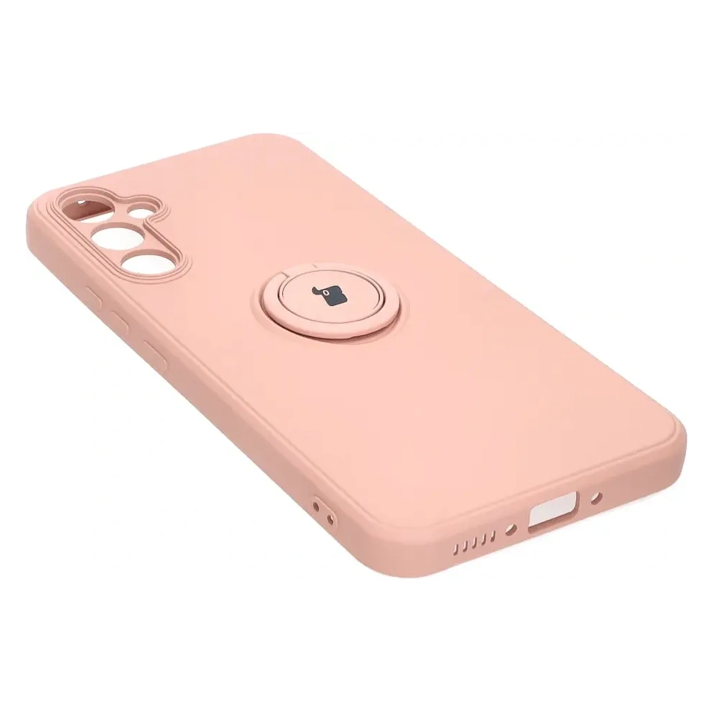 Hurtownia GSM - Etui Bizon Case Silicone Ring Sq do Samsung Galaxy A34 5G jasnoróżowe - BIZ1045 - {ean13} - Hurt