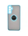 Hurtownia GSM - Etui z uchwytem na palec Bizon Case Hybrid Ring do Samsung Galaxy A34 5G przydymione z jasnoniebieską ramką - BIZ7437 - {ean13} - Hurt