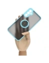 Hurtownia GSM - Etui z uchwytem na palec Bizon Case Hybrid Ring do Galaxy A34 5G, przydymione z jasnoniebieską ramką - BIZ7437 - {ean13} - Hurt
