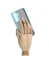 Hurtownia GSM - Etui z uchwytem na palec Bizon Case Hybrid Ring do Samsung Galaxy A34 5G przydymione z jasnoniebieską ramką - BIZ7437 - {ean13} - Hurt