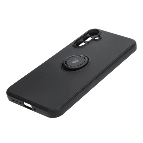 Etui Bizon Case Silicone Ring Sq do Samsung Galaxy A34 5G czarne