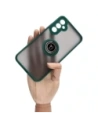 Hurtownia GSM - Etui z uchwytem na palec Bizon Case Hybrid Ring do Samsung Galaxy A34 5G przydymione z ciemnozieloną ramką - BIZ7441 - {ean13} - Hurt
