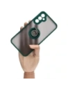 Hurtownia GSM - Etui z uchwytem na palec Bizon Case Hybrid Ring do Samsung Galaxy A34 5G przydymione z ciemnozieloną ramką - BIZ7441 - {ean13} - Hurt