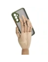 Hurtownia GSM - Bizon Case Hybrid Ring Samsung Galaxy A34 5G fumuriu cu un cadru verde - BIZ1056 - {ean13} - Hurt
