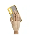 Hurtownia GSM - Bizon Case Hybrid Ring Samsung Galaxy A34 5G fumuriu cu un cadru galben - BIZ1057 - {ean13} - Hurt