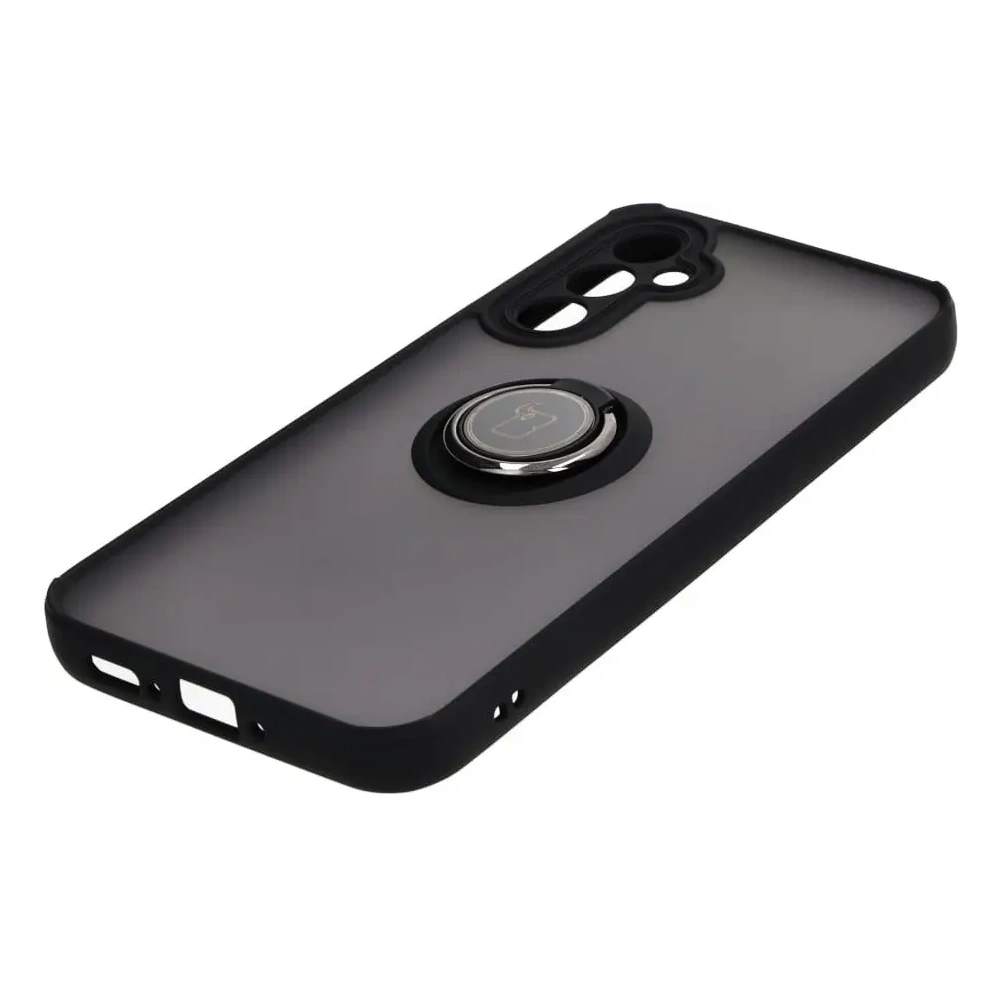 Hurtownia GSM - Bizon Case Hybrid Ring Samsung Galaxy A34 5G füstös fekete kerettel - BIZ1058 - {ean13} - Hurt