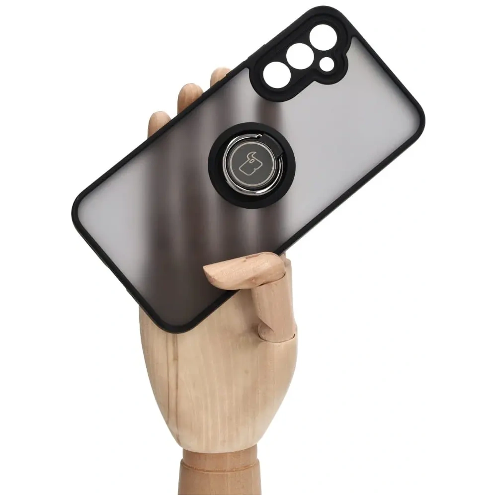 Hurtownia GSM - Bizon Case Hybrid Ring Samsung Galaxy A34 5G füstös fekete kerettel - BIZ1058 - {ean13} - Hurt