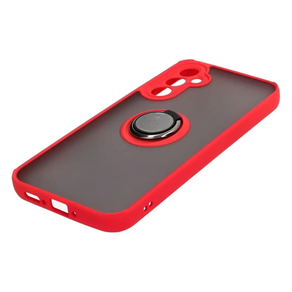 Hurtownia GSM - Bizon Case Hybrid Ring Samsung Galaxy A34 5G füstös piros kerettel - BIZ1059 - {ean13} - Hurt