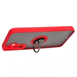 Hurtownia GSM - Etui s úchytem na prst Bizon Case Hybrid Ring pro Samsung Galaxy A34 5G kouřové s červeným rámem - BIZ1059 - {ean13} - Hurt