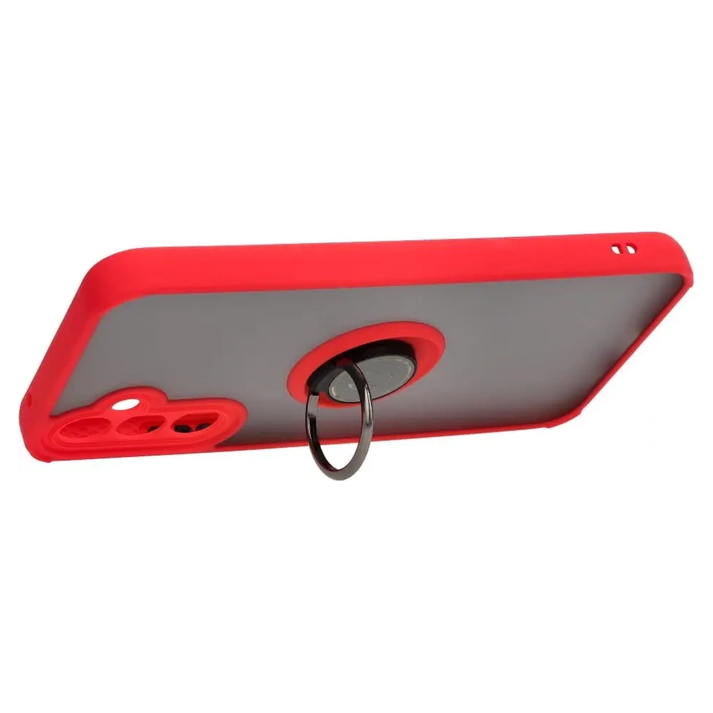 Hurtownia GSM - Bizon Case Hybrid Ring Samsung Galaxy A34 5G füstös piros kerettel - BIZ1059 - {ean13} - Hurt