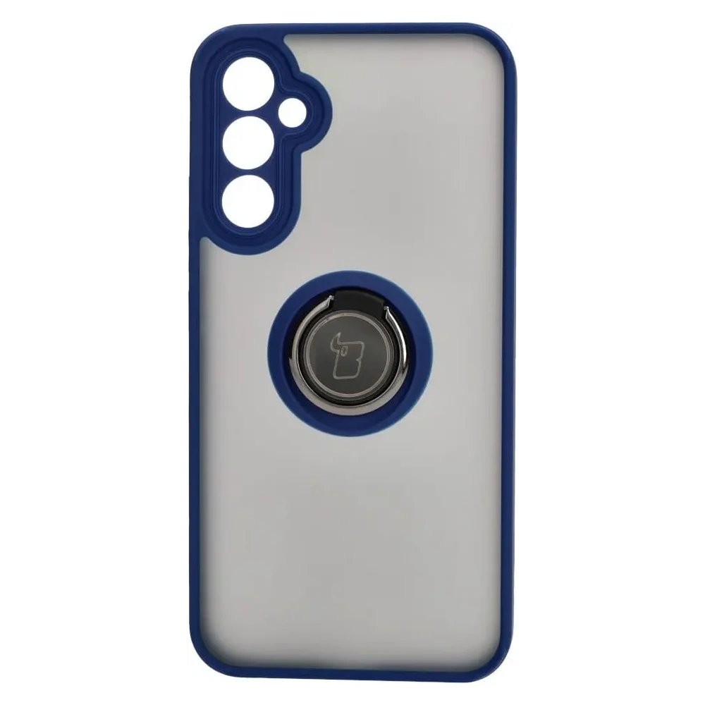 Hurtownia GSM - Bizon Case Hybrid Ring Samsung Galaxy A34 5G füstös színben, tengerészkék kerettel - BIZ1060 - {ean13} - Hurt
