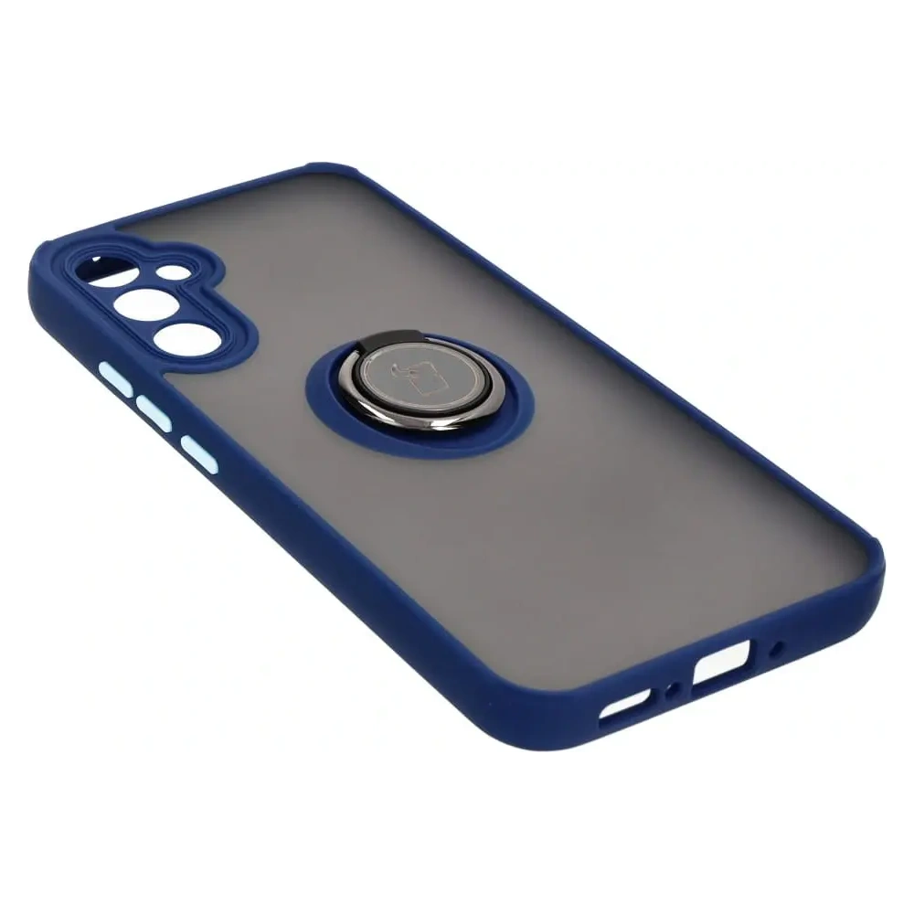 Hurtownia GSM - Bizon Case Hybrid Ring Samsung Galaxy A34 5G füstös színben, tengerészkék kerettel - BIZ1060 - {ean13} - Hurt