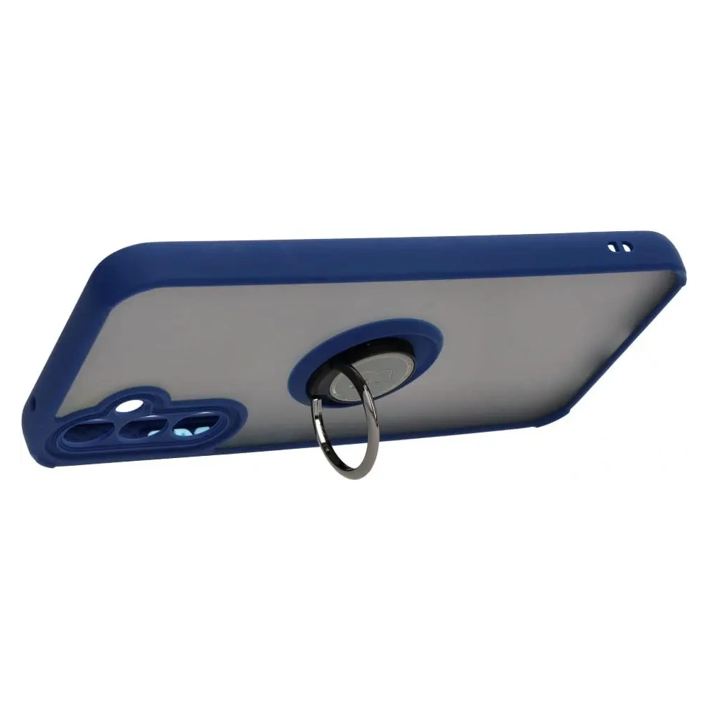 Hurtownia GSM - Bizon Case Hybrid Ring Samsung Galaxy A34 5G füstös színben, tengerészkék kerettel - BIZ1060 - {ean13} - Hurt