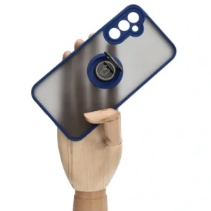 Hurtownia GSM - Bizon Case Hybrid Ring Samsung Galaxy A34 5G füstös színben, tengerészkék kerettel - BIZ1060 - {ean13} - Hurt