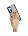 Wholesale Bizon Case Hybrid Ring Samsung Galaxy A34 5G smoky with a navy blue frame - BIZ1060 - {ean13} - Hurt
