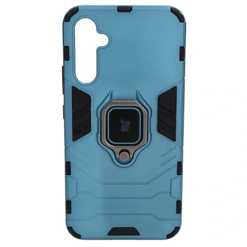 Etui Bizon Case Armor Ring do Samsung Galaxy A34 5G niebieskie