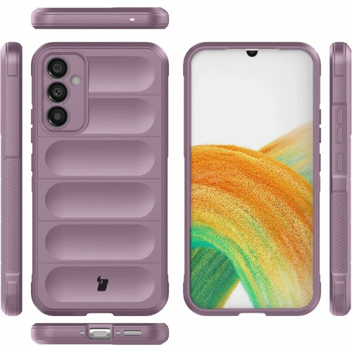 Pancerne etui Bizon Case Tur do Samsung Galaxy A34 5G jasnofioletowe
