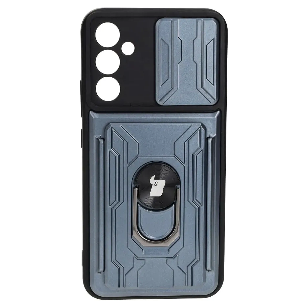 Hurtownia GSM - Bizon Case Camshield Kártyafoglalatos Gyűrű Samsung Galaxy A34 5G szürke - BIZ7447 - {ean13} - Hurt
